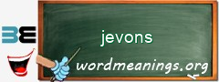 WordMeaning blackboard for jevons